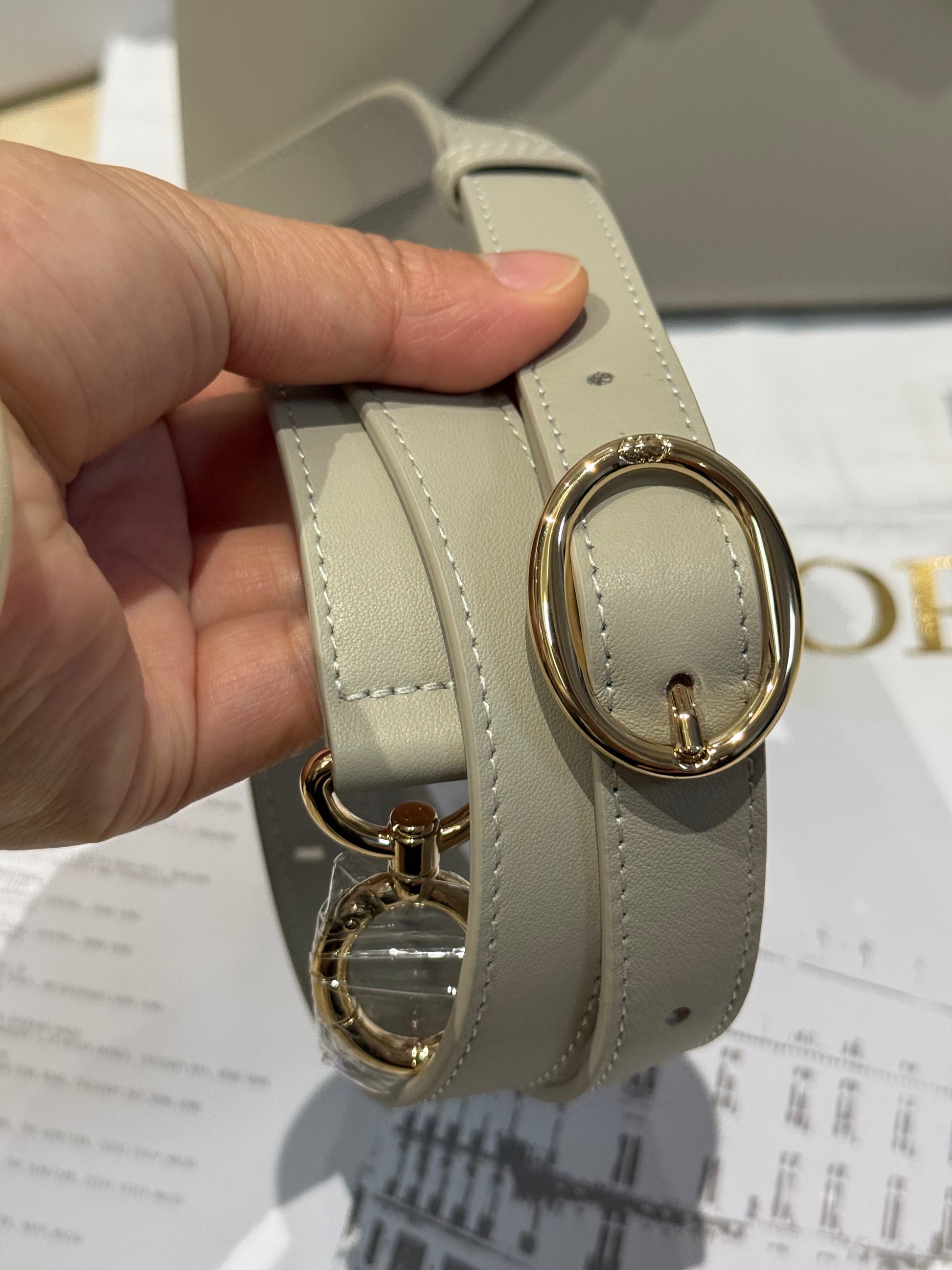 Dior Bow Tote Grey Gold Hardware DO0737 - Image 10
