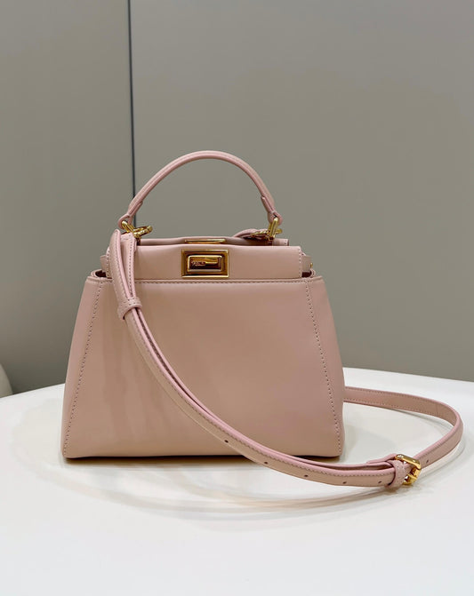 8315 ff peekaboo mini pink leather bag 23cm