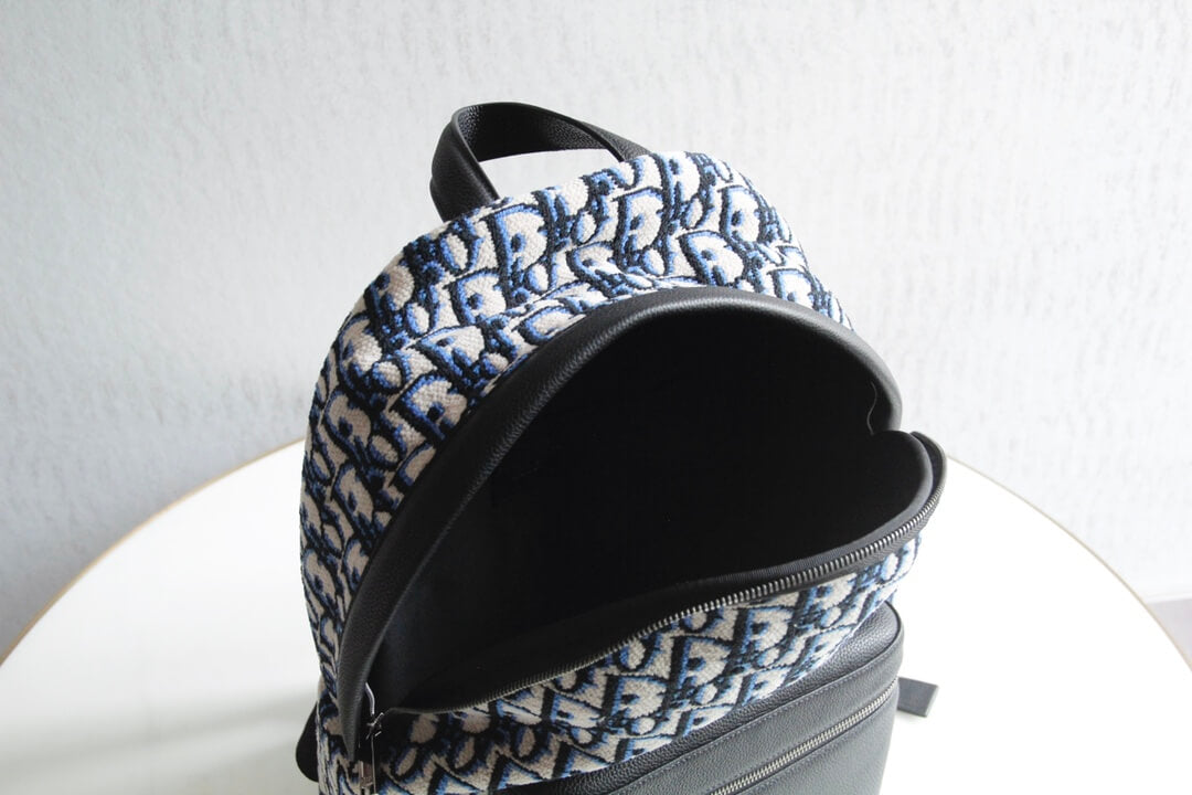 83162l rider oblique backpack dark navy blue embroidery