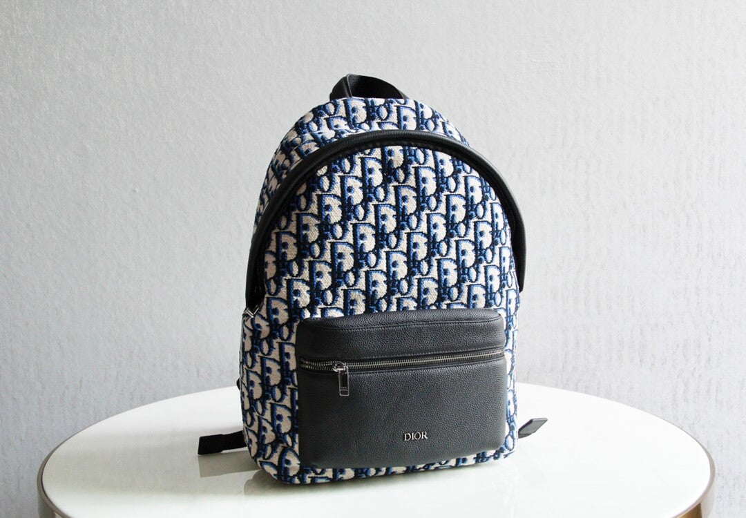 83162l rider oblique backpack dark navy blue embroidery