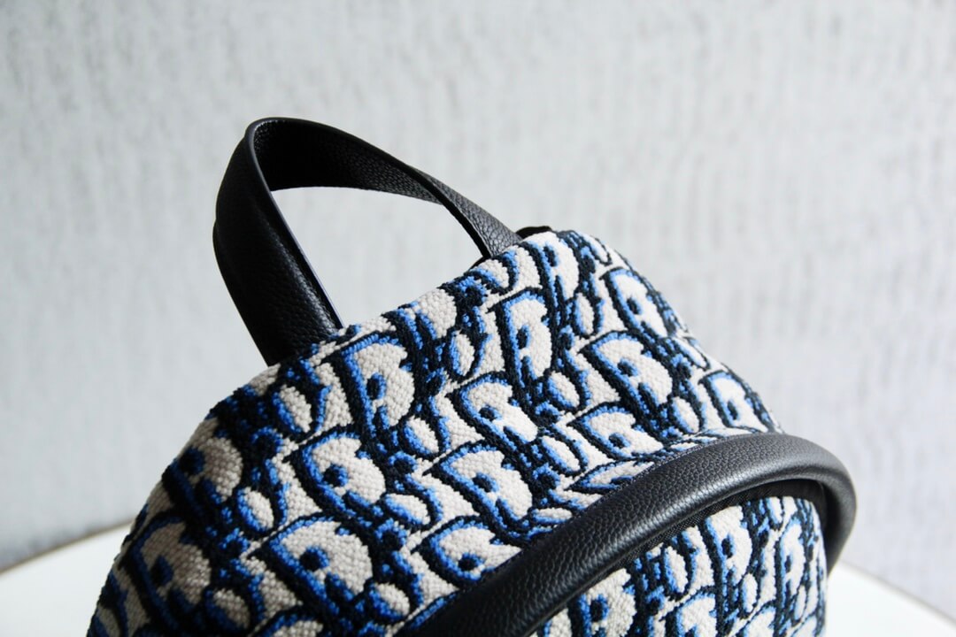 83162l rider oblique backpack dark navy blue embroidery