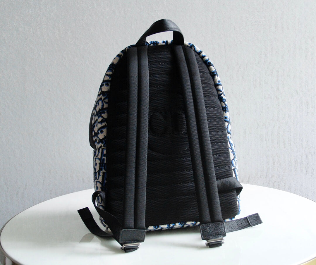 83162l rider oblique backpack dark navy blue embroidery