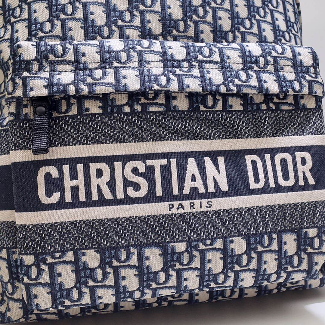 83162l rider oblique backpack dark navy blue white embroidery