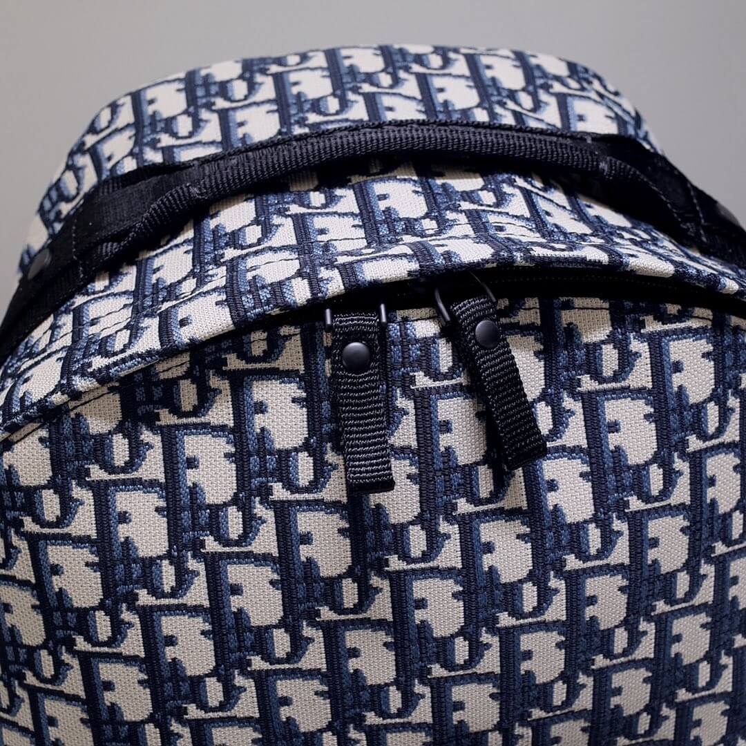 83162l rider oblique backpack dark navy blue white embroidery