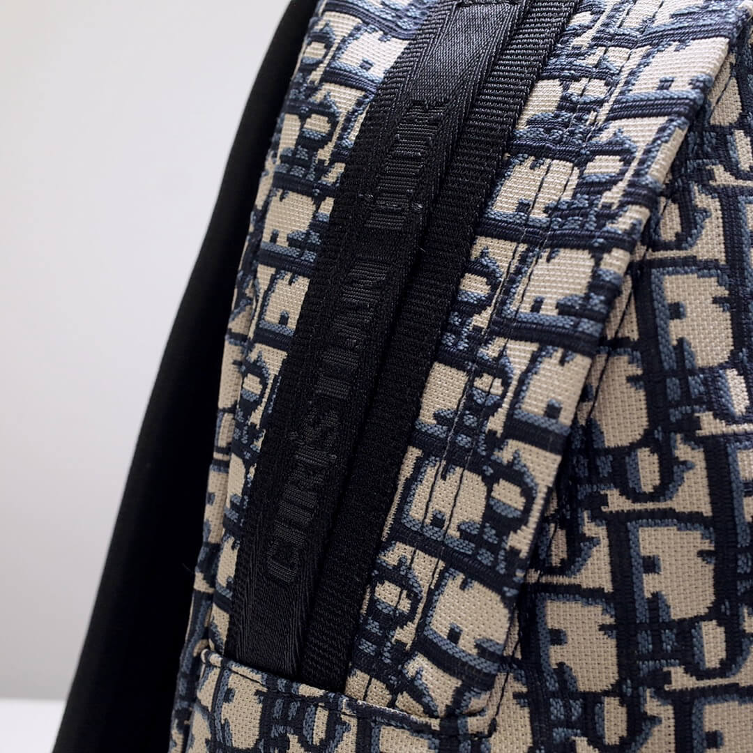 83162l rider oblique backpack dark navy blue white embroidery
