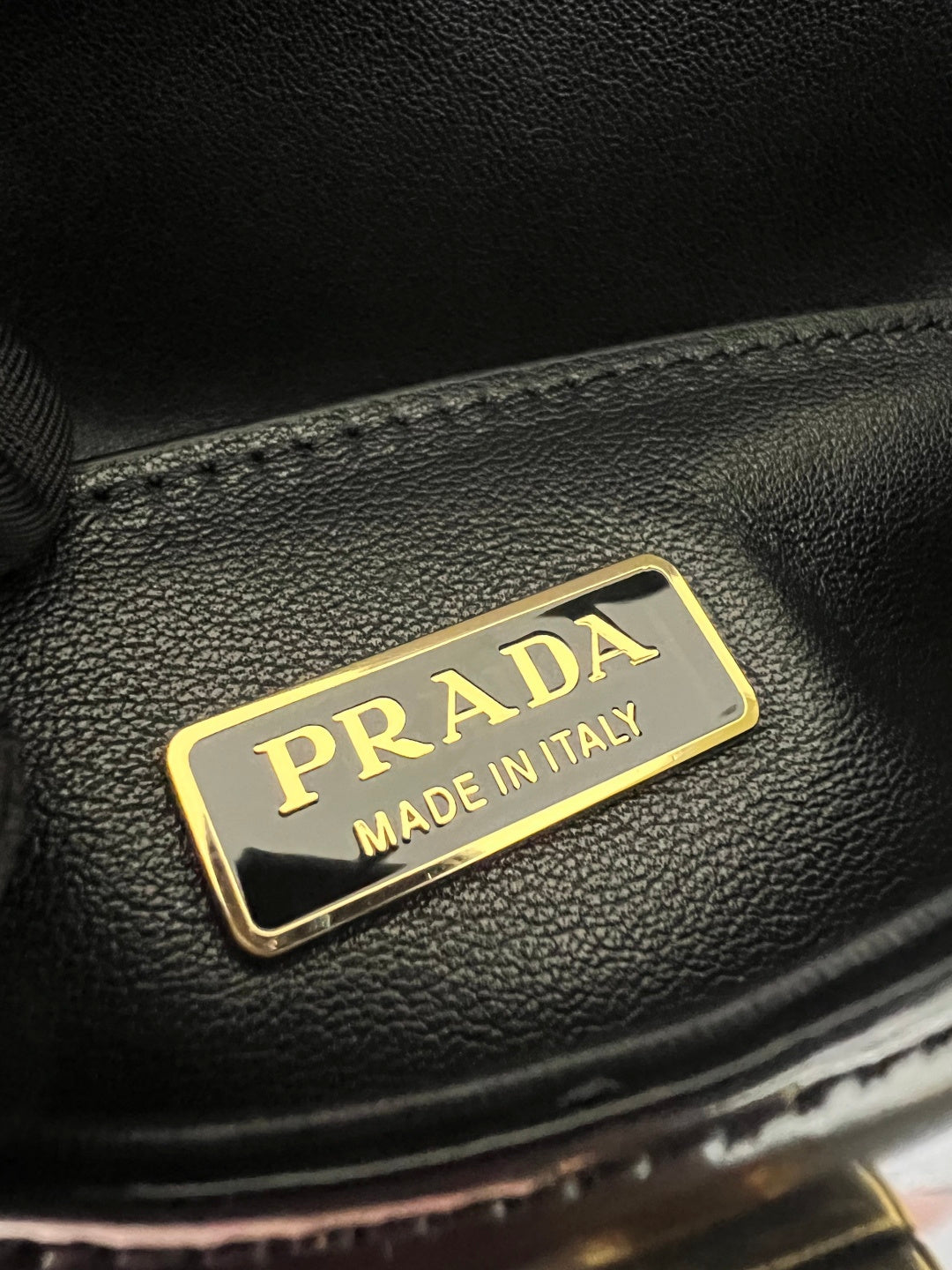 Prada 1BD345 Shoulder Bag Black Gold - View 10