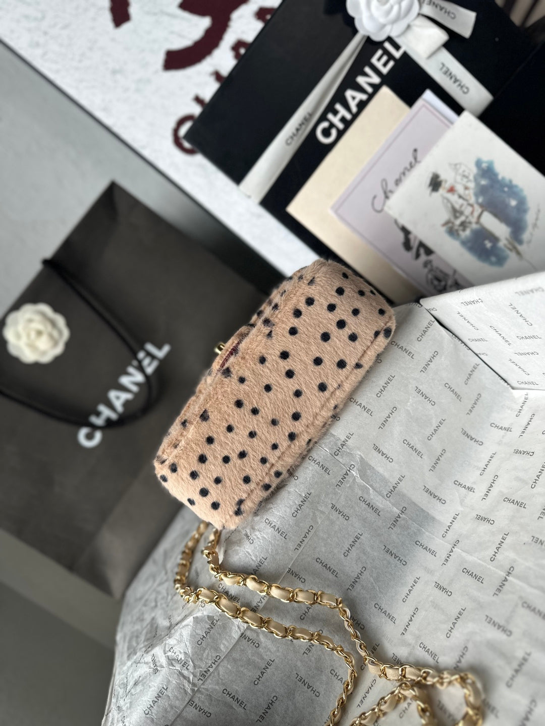 Chanel 26A Leopard Dot Bag Leopard AS1116