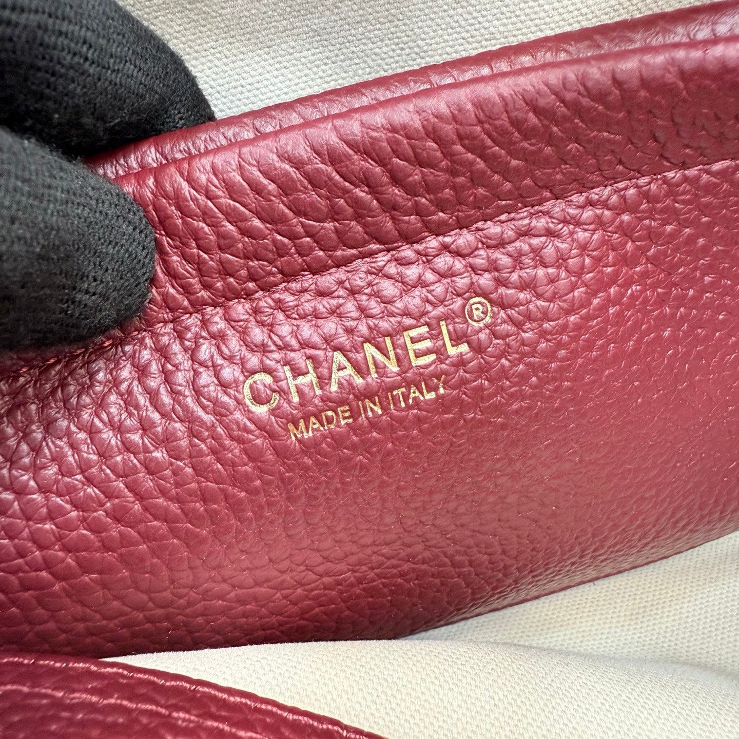 Chanel 26S Flap Bag Burgundy Calfskin AS6288