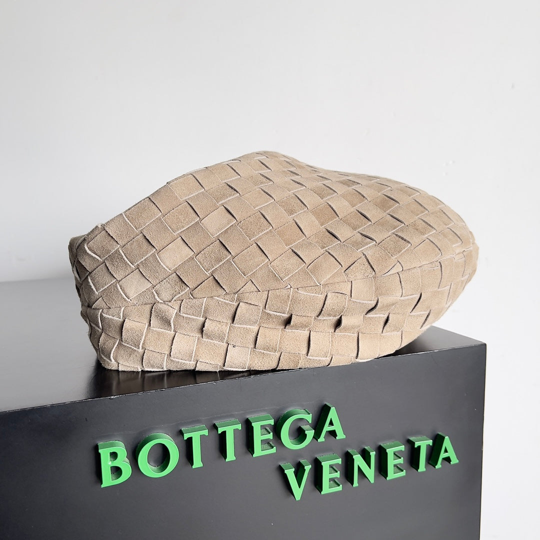 Bottega Veneta Jodie Medium Suede Camel 690225