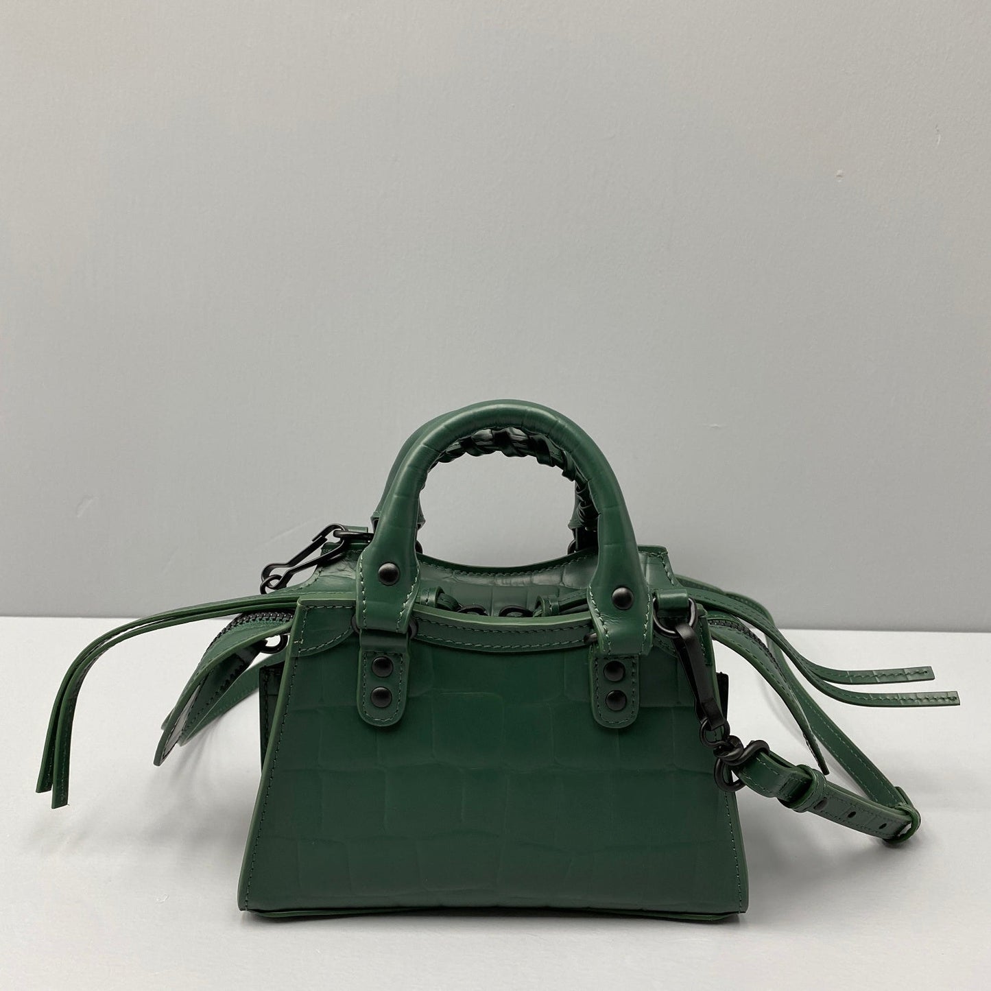 balenciaga neo classic mini size army green 92535