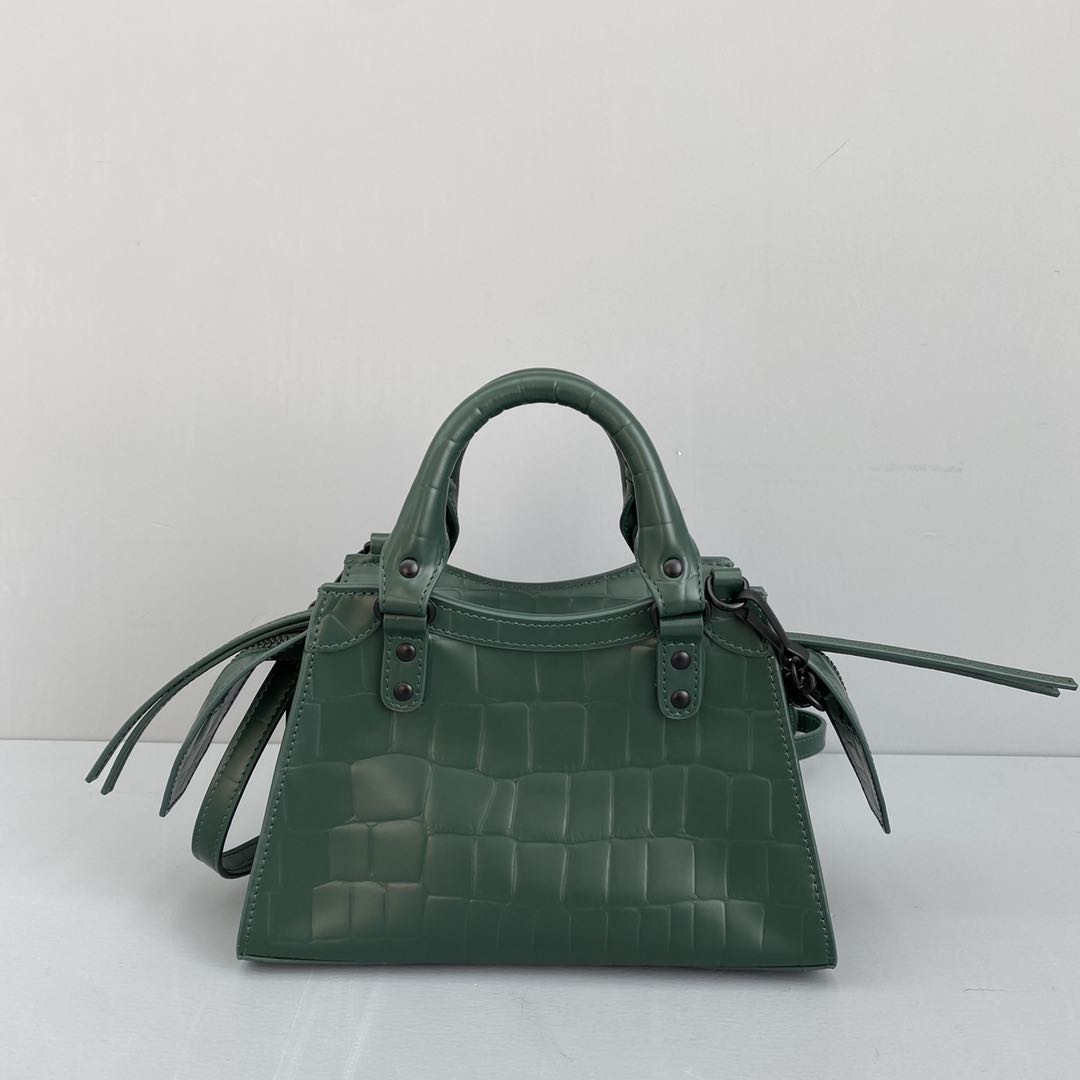 balenciaga neo classic small size army green 92535