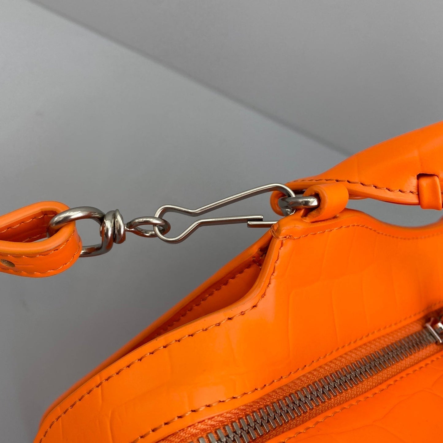 balenciaga bag orange neo classic small size 92353