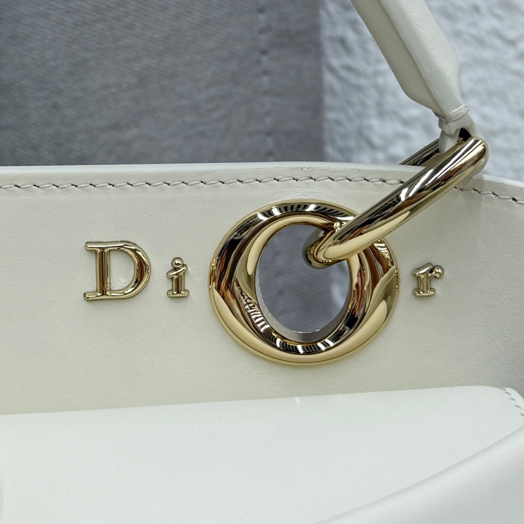 Dior Bow Tote White Hardware DO0737 - Image 8