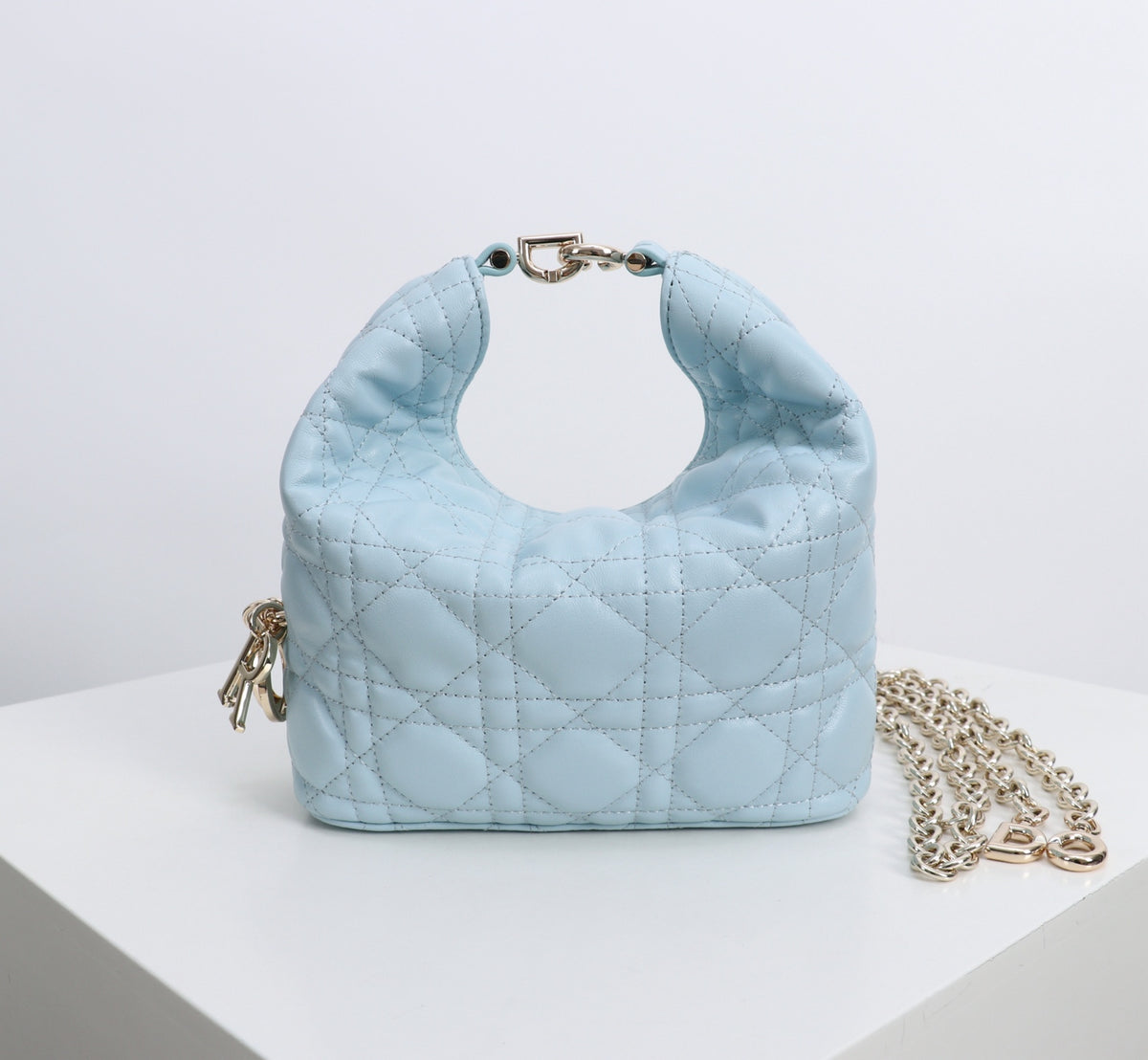 Dior Jonathan Anderson Mini Light Blue Silver Hardware 1538S
