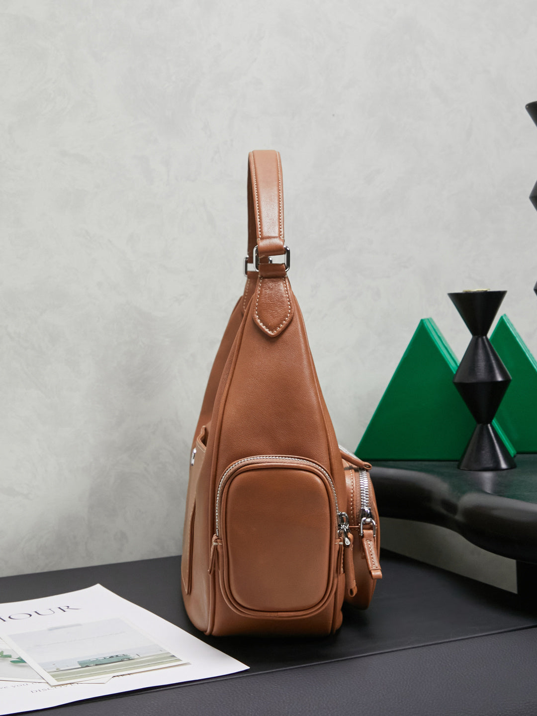Miu Miu Pocket Bag 5BC189 Brown Caramel - View 2