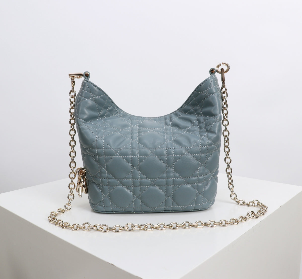 Dior Jonathan Anderson Mini Ice Blue Gold Hardware 1538S