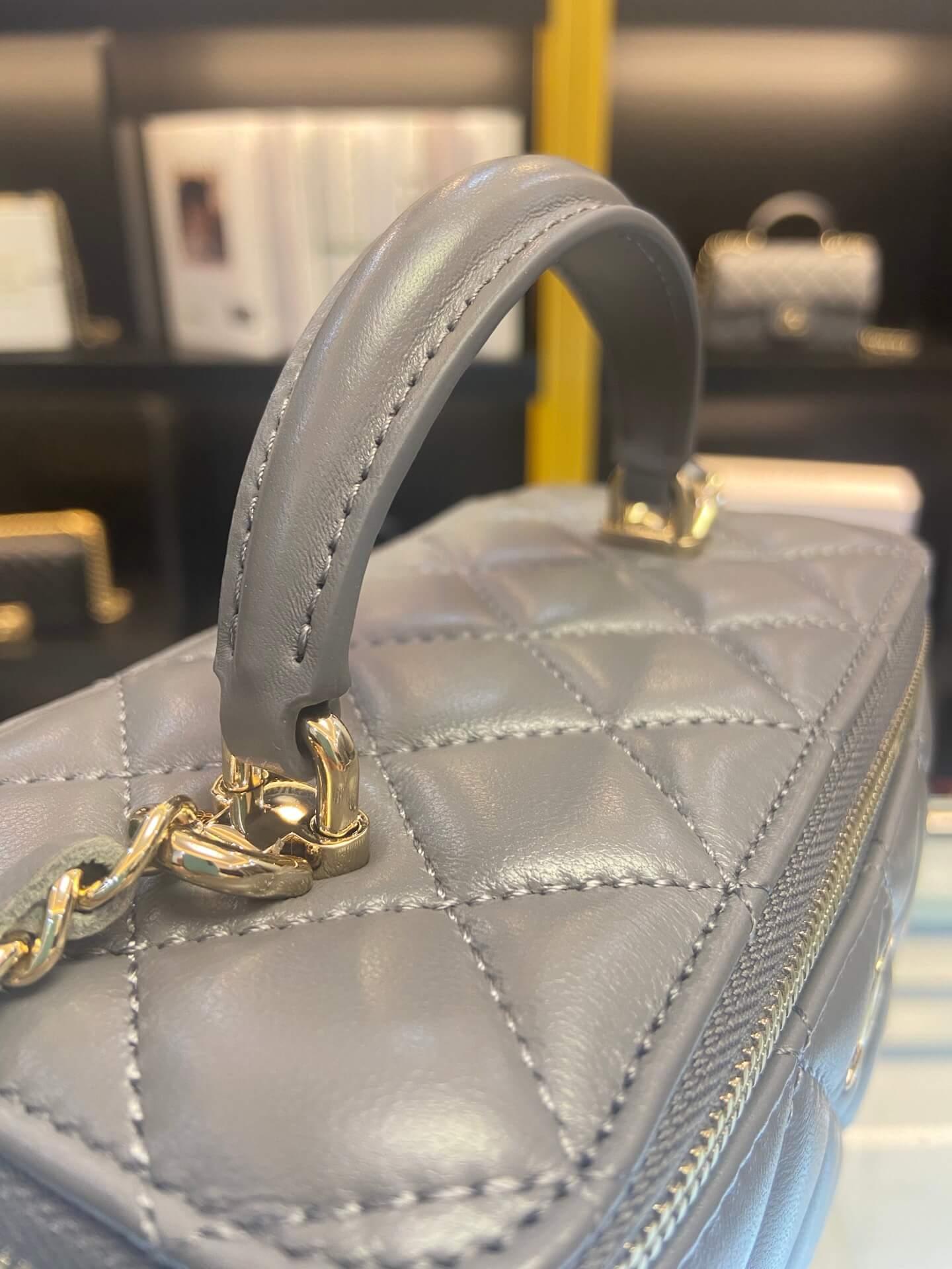 ap2199 handbag shoulder bag cross body bags grey lambskin luggage