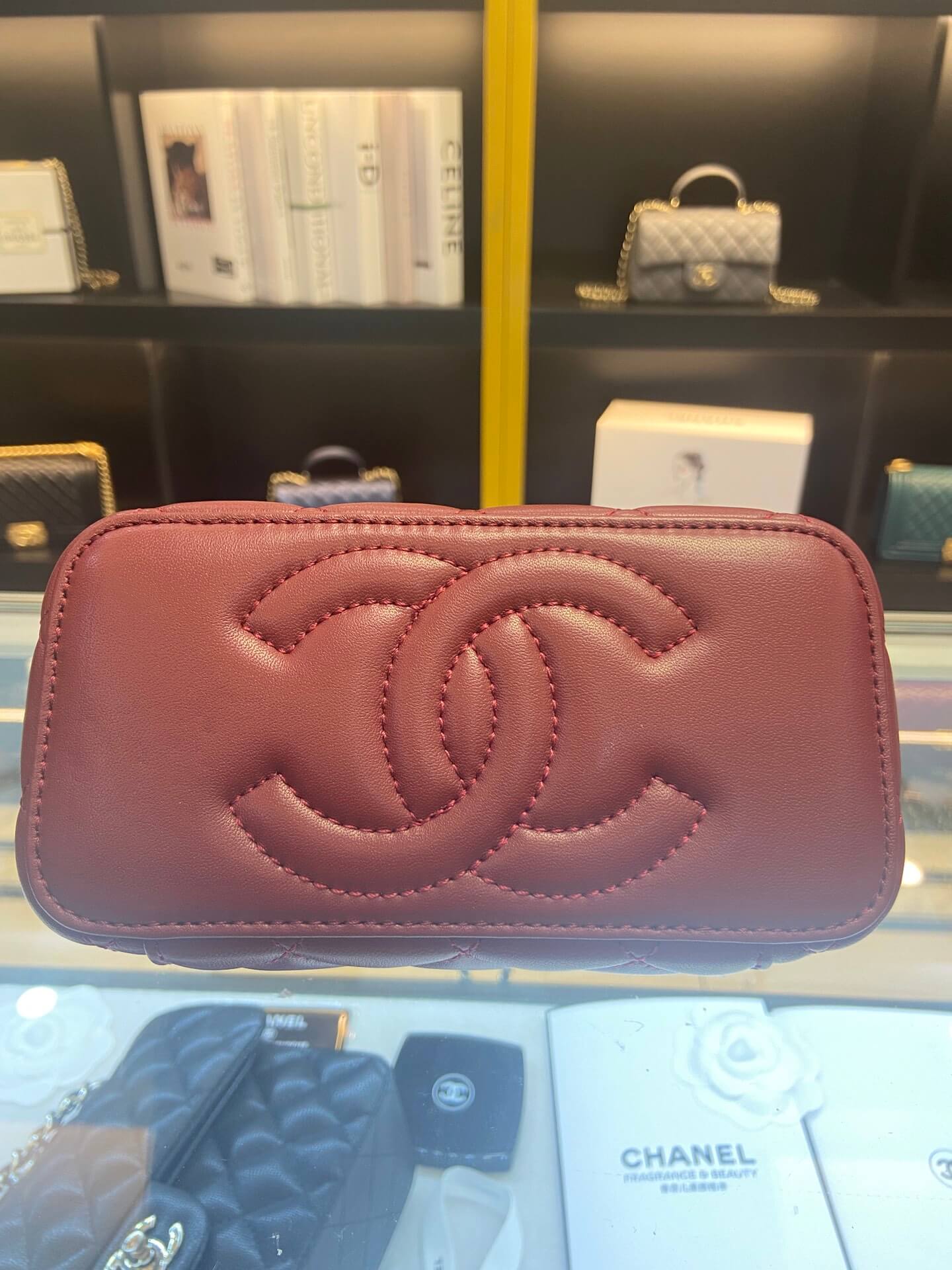ap2199 handbag shoulder bag cross body bags maroon lambskin