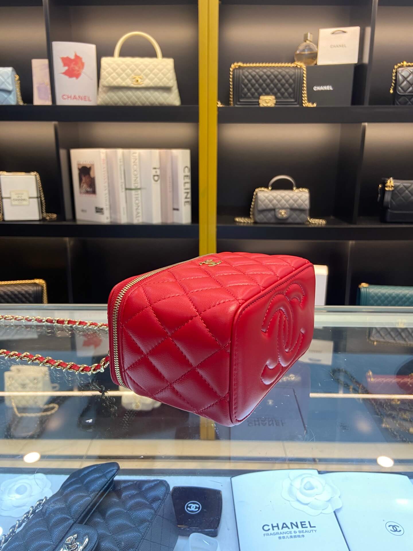 ap2199 handbag shoulder bag cross body bags red lambskin luggage