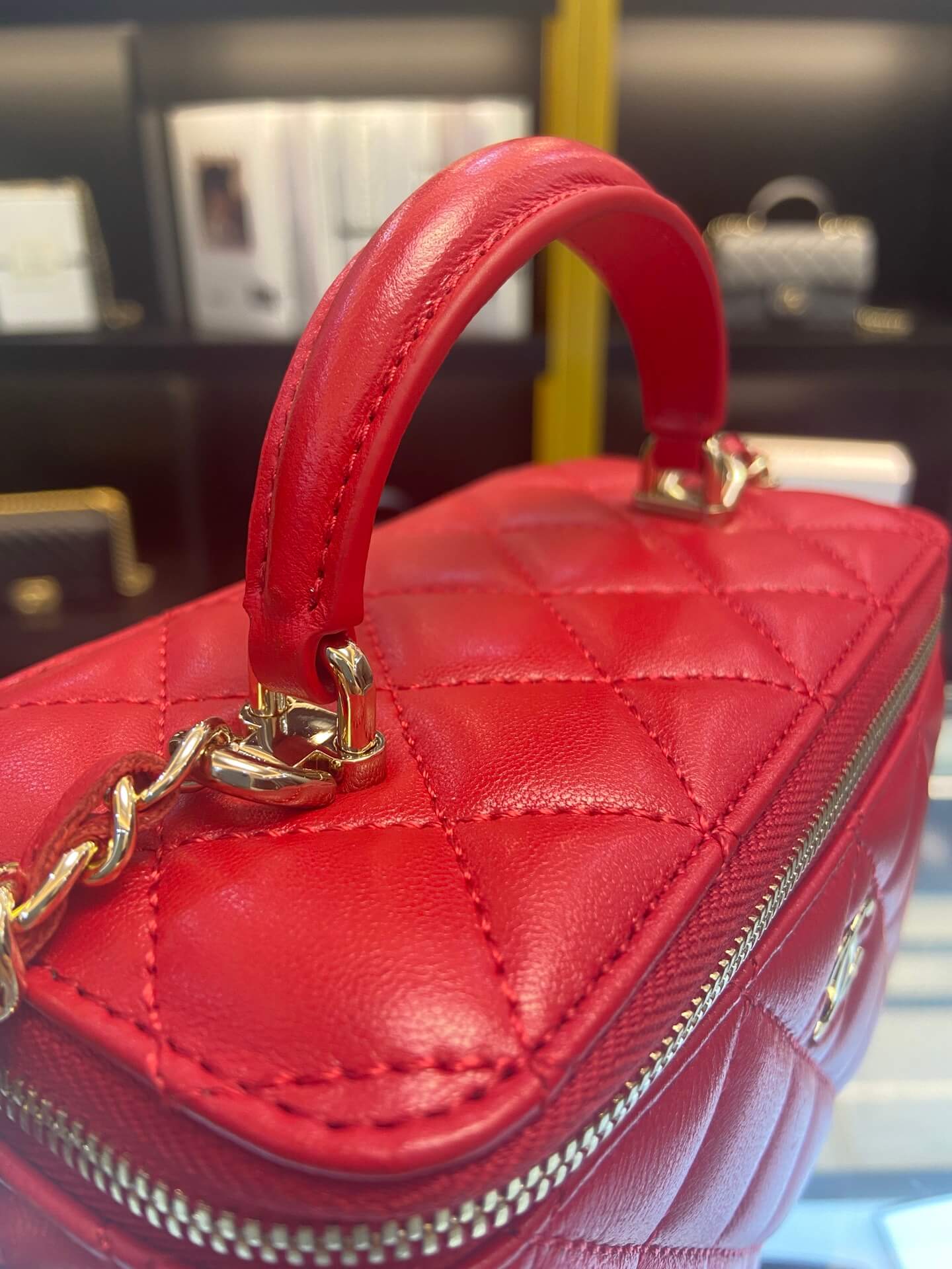 ap2199 handbag shoulder bag cross body bags red lambskin luggage