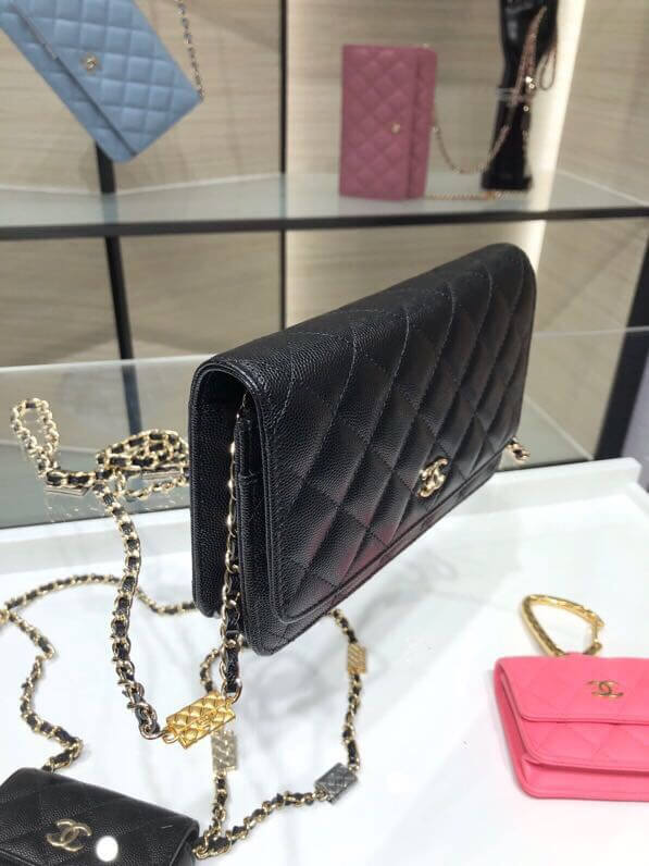 ap2400 woc shoulder bag cross body bags black lambskin caviar