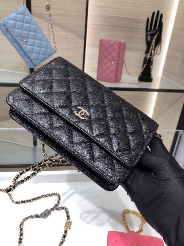 ap2400 woc shoulder bag cross body bags black lambskin caviar