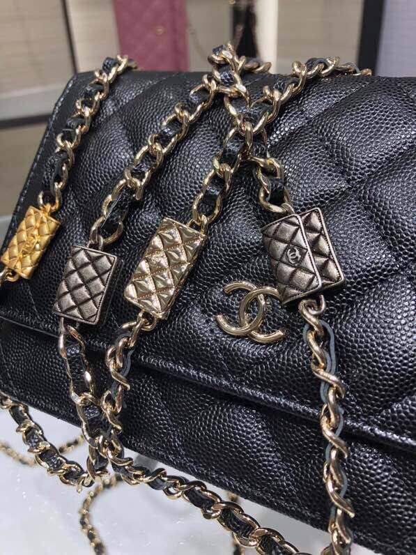 ap2400 woc shoulder bag cross body bags black lambskin caviar