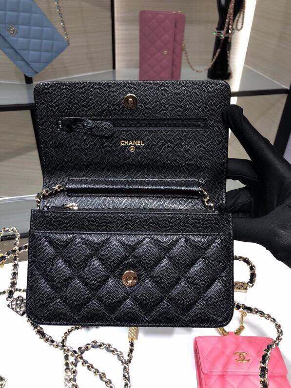 ap2400 woc shoulder bag cross body bags black lambskin caviar