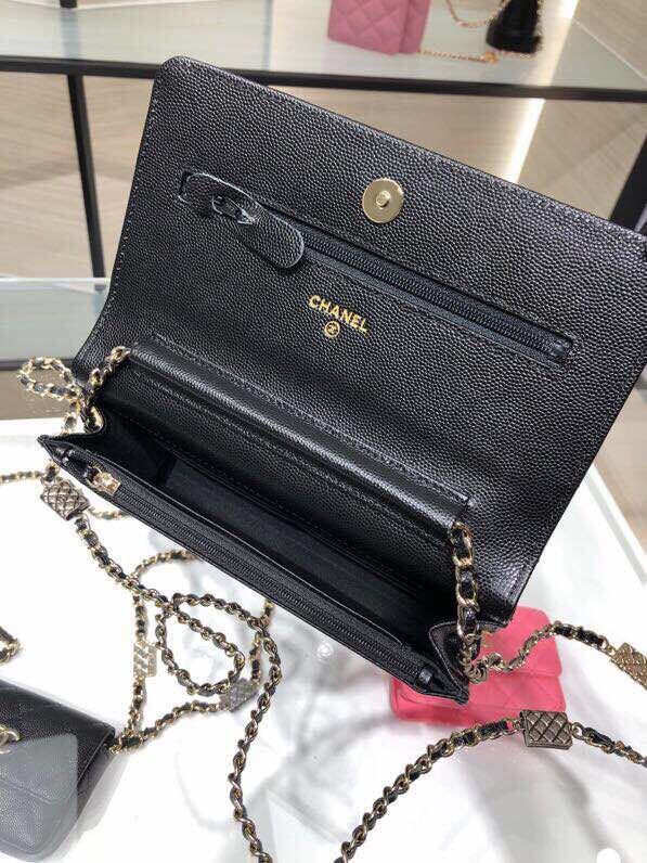 ap2400 woc shoulder bag cross body bags black lambskin caviar