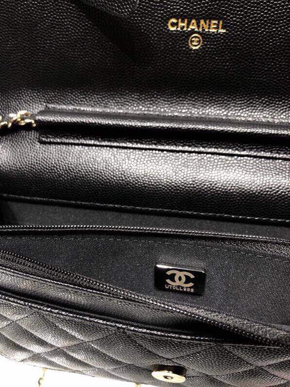 ap2400 woc shoulder bag cross body bags black lambskin caviar