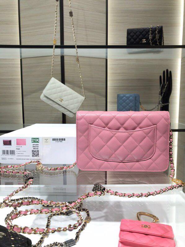 ap2400 woc shoulder bag cross body bags pink lambskin caviar
