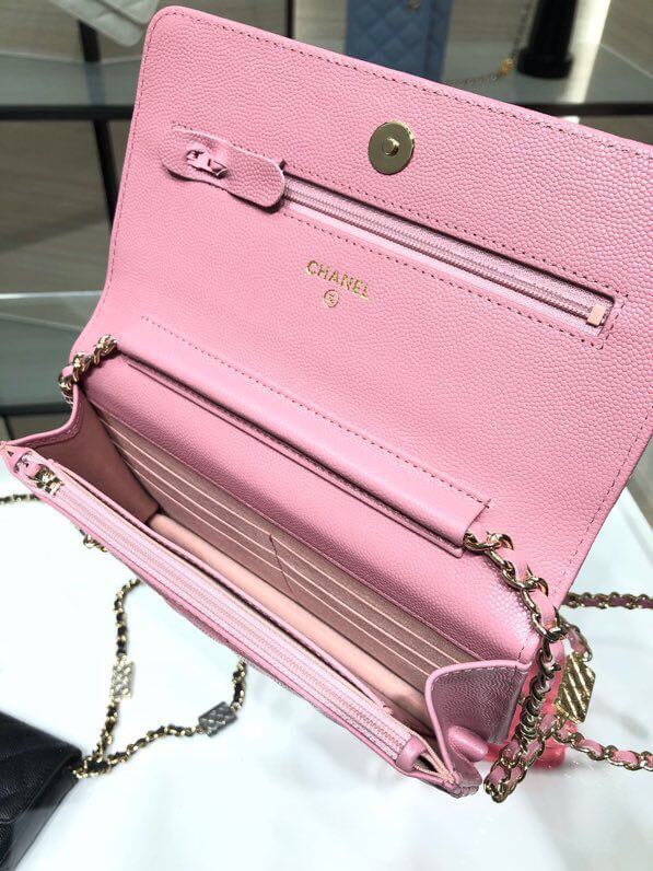 ap2400 woc shoulder bag cross body bags pink lambskin caviar