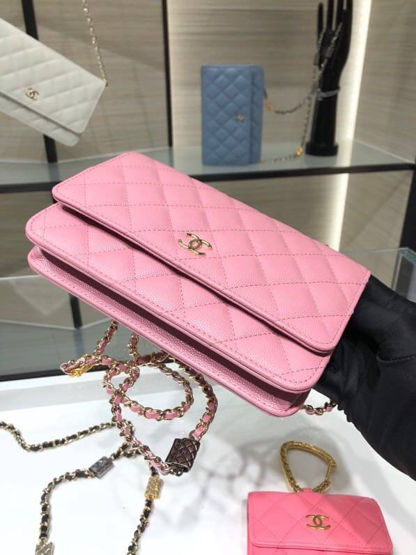 ap2400 woc shoulder bag cross body bags pink lambskin caviar