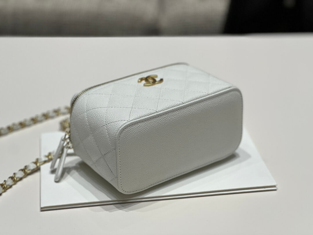 cha ap2805 2022cc crossbody bag haas caviar leather white