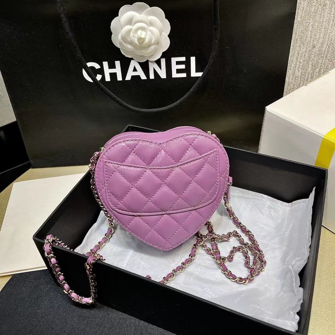 as3191 cha heart bag 22s purple crossbody bag