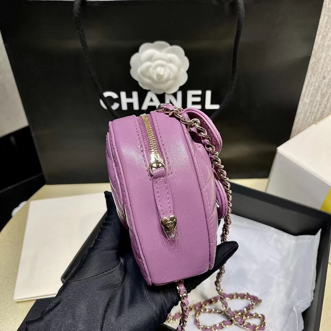as3191 cha heart bag 22s purple crossbody bag