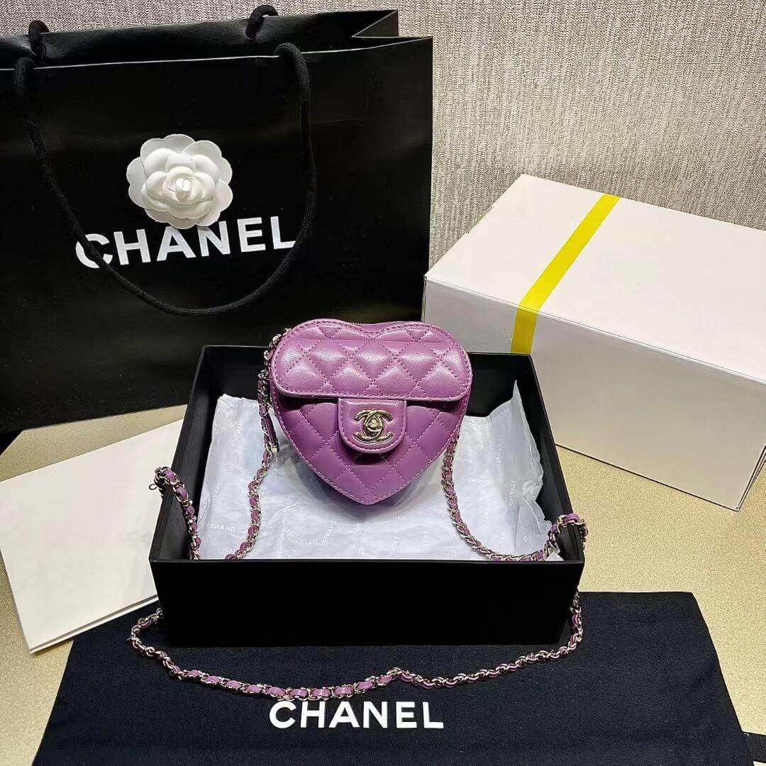 as3191 cha heart bag 22s purple crossbody bag