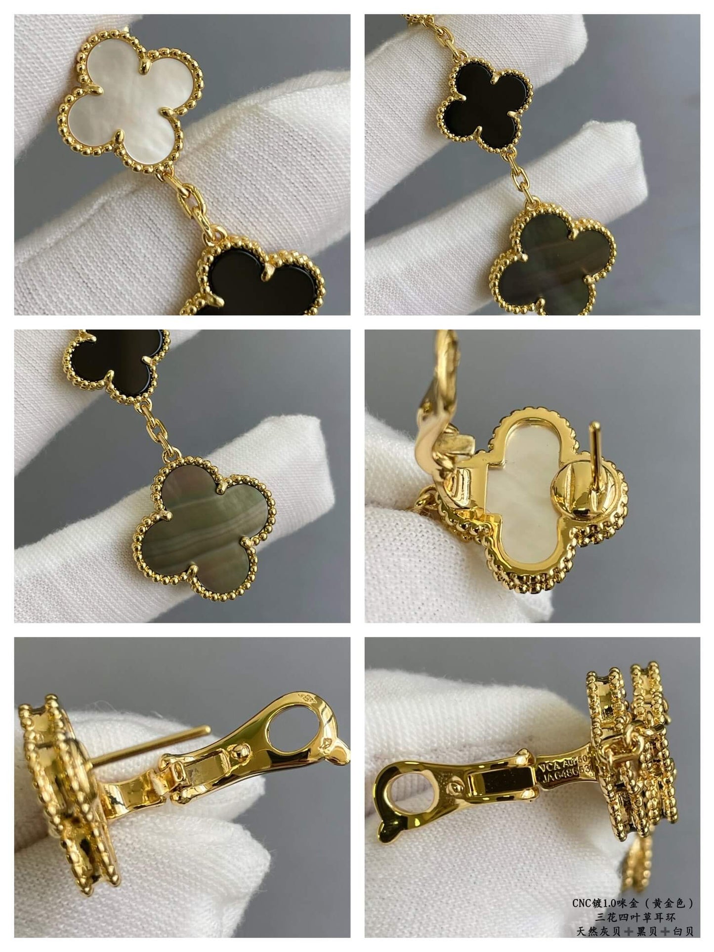 advanced limited edition three flower four leaf clover necklace xl13168a1