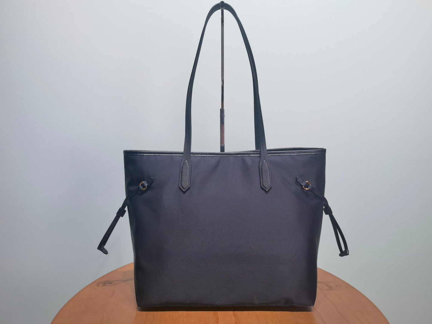 PRA BLACK RECYCLED NYLON TOTE Shoping HANDBAG 1BG955