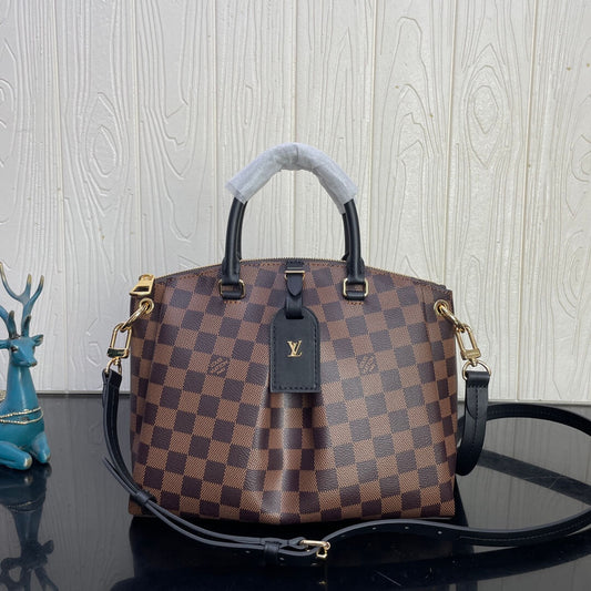 m45282 boetie pm damier black real leather trim