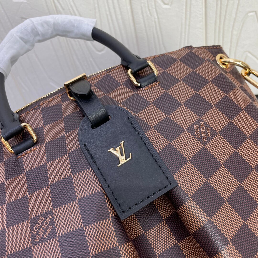 m45282 boetie pm damier black real leather trim