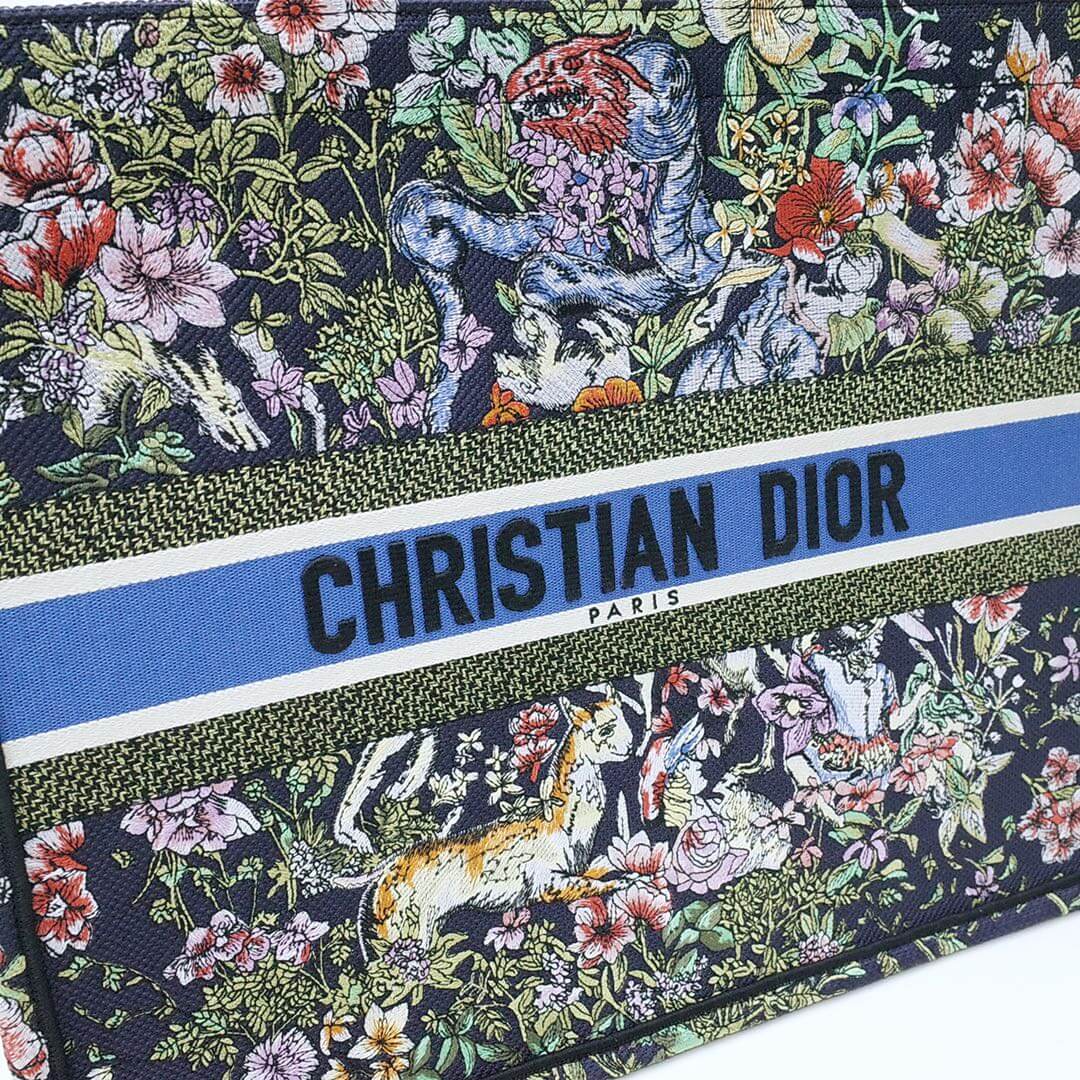 1286 book tote big size 41 5cm 36 5cm embroidery logo handbag black blue