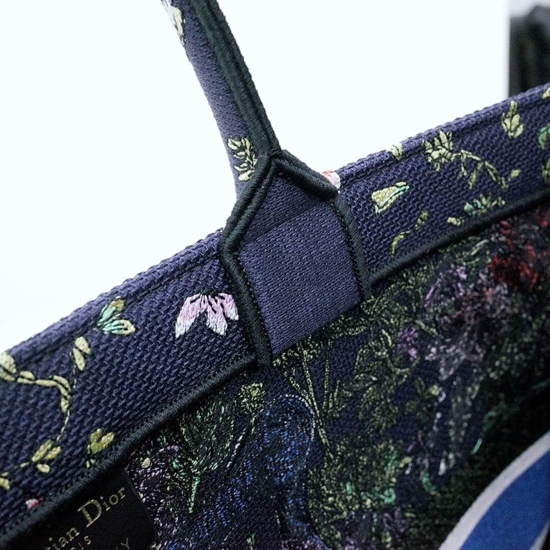 1286 book tote big size 41 5cm 36 5cm embroidery logo handbag black blue