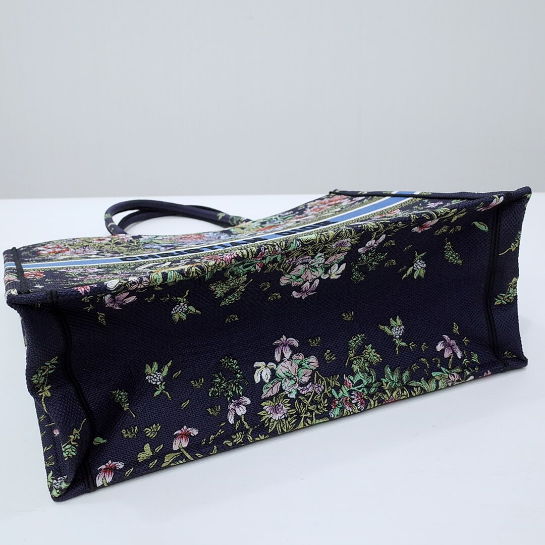 1286 book tote big size 41 5cm 36 5cm embroidery logo handbag black blue