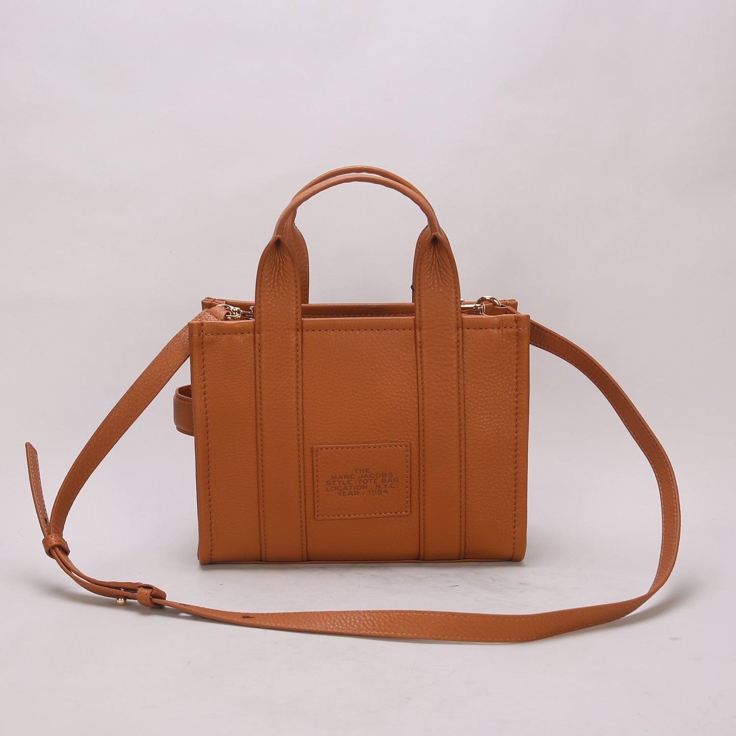 mj tote leather bags brown