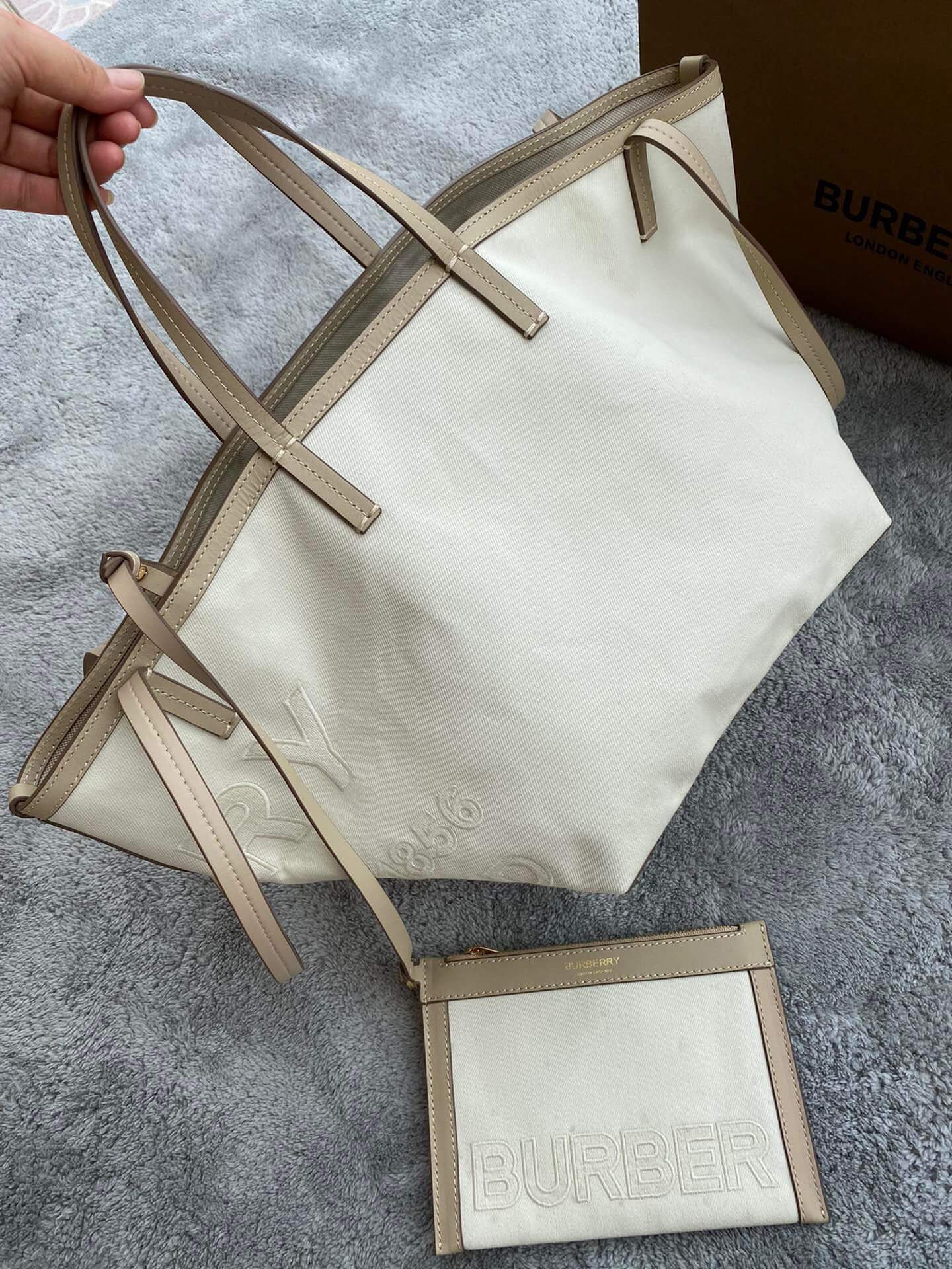 women's tote bag canvas off white