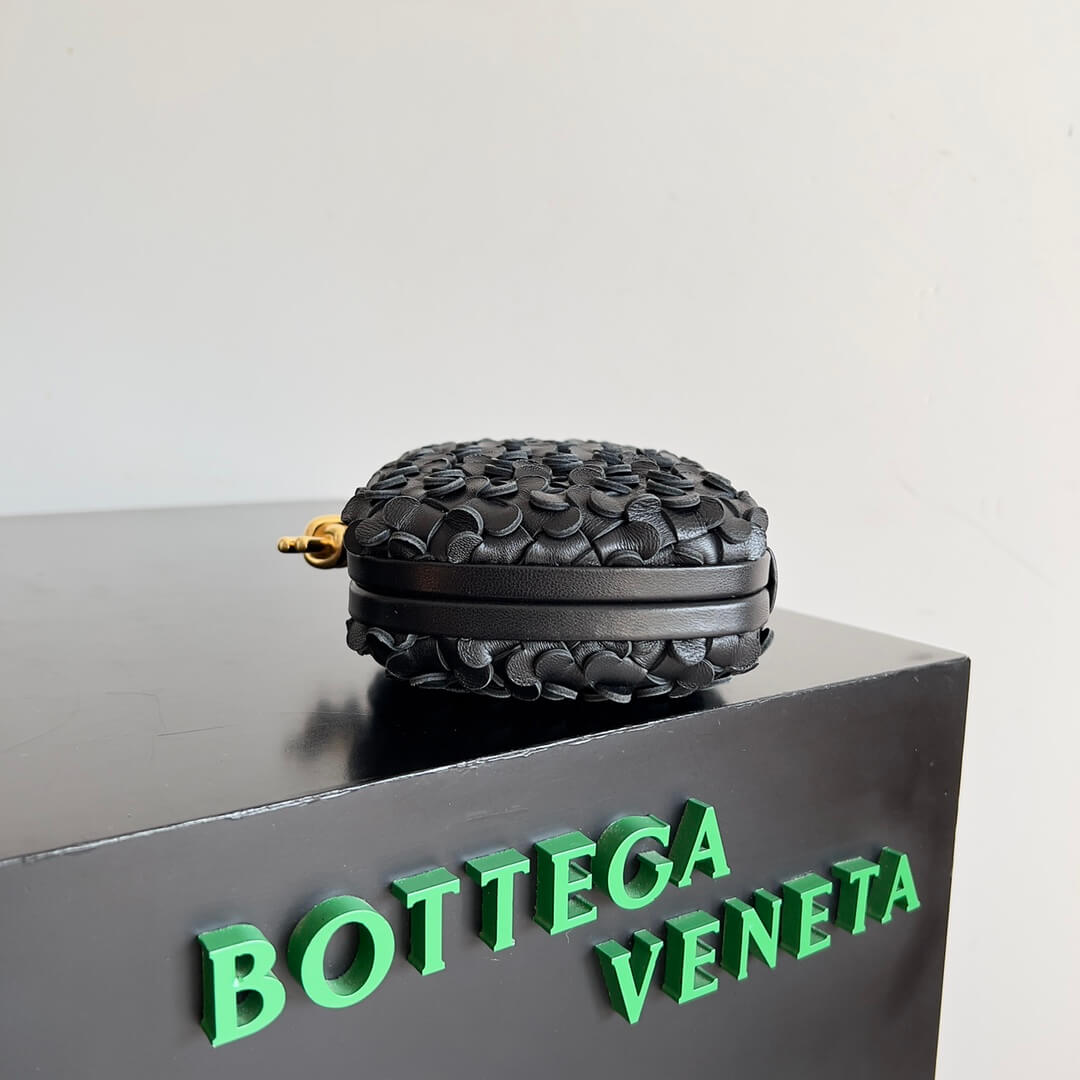 bv knot clutch bag 717622 black