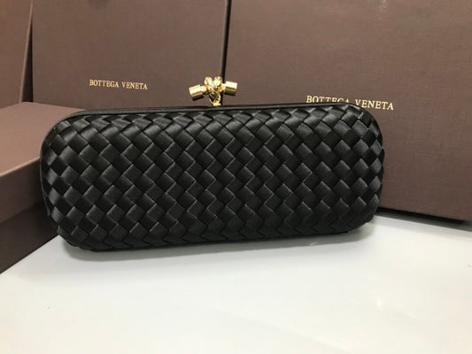 bv stretch box knot clutch bag 754783 black