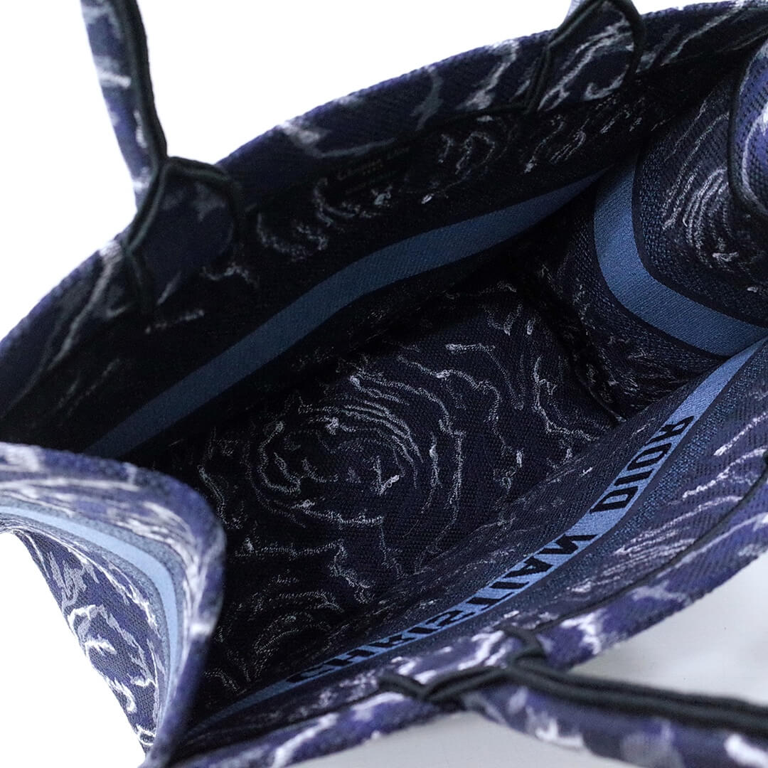 book tote black big size 41cm 1286 embroidery logo blue