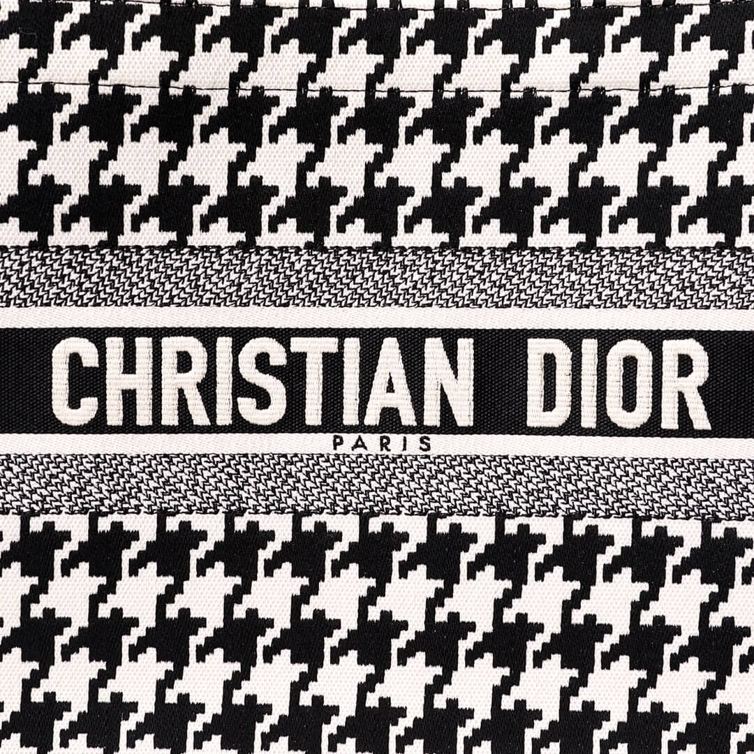 book tote black big size 41cm 1286 embroidery logo black and white